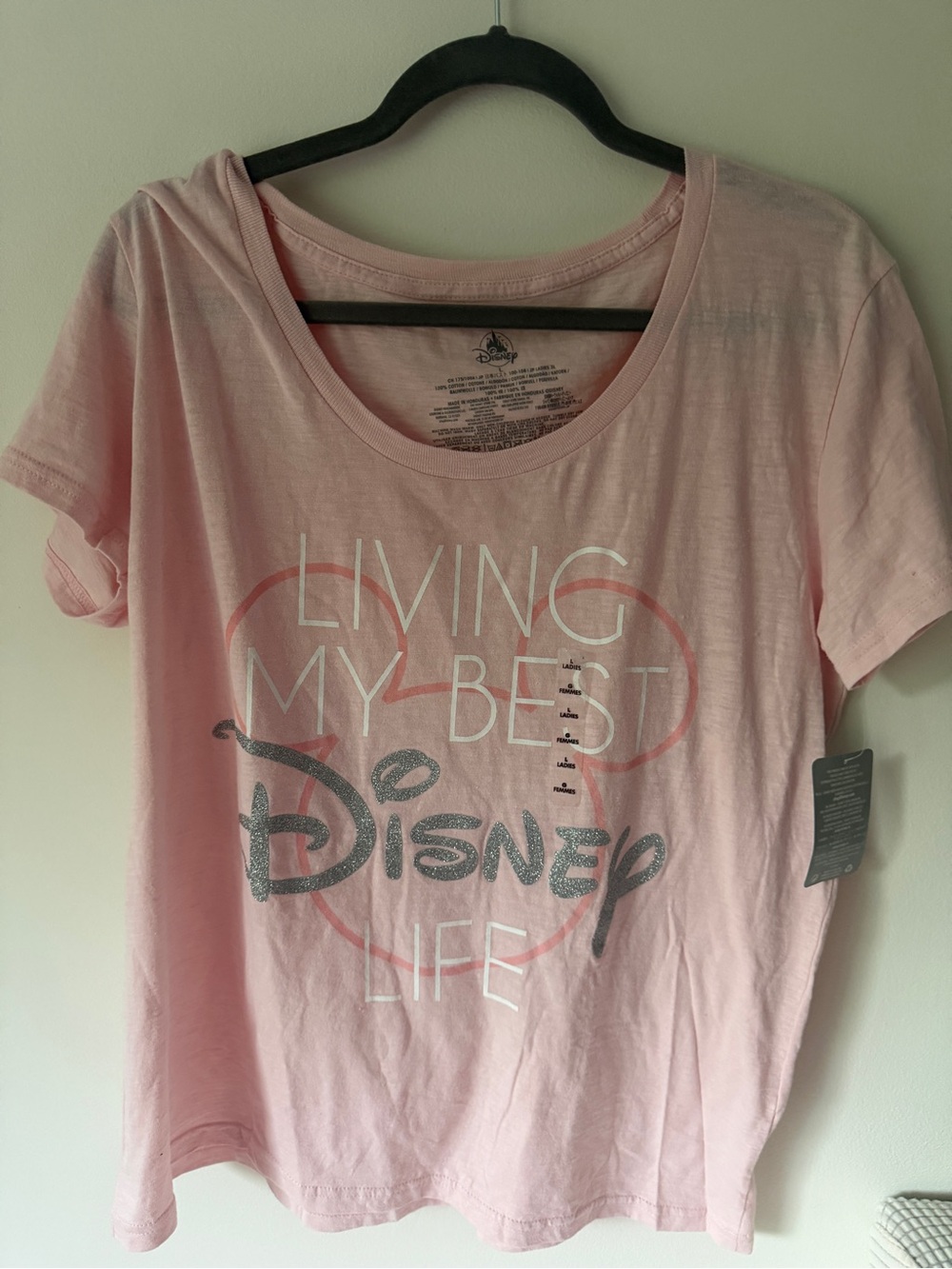 Disney White and Black Logo Tee - Castle Emblem